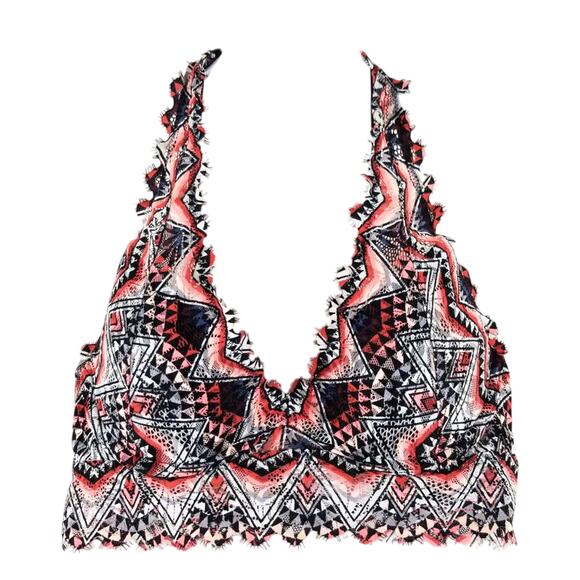 Victoria Secret Pink Aztec Beautiful Colors Lace Bartlett Underwire Padded XS - Picture 1 of 6